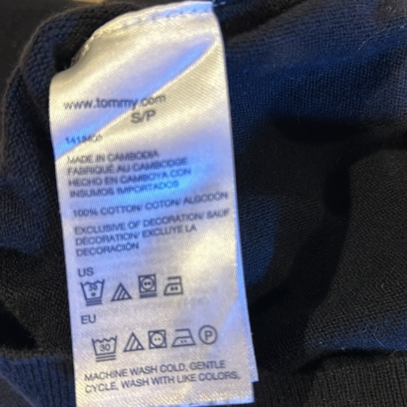Tommy Hilfiger Navy Cotton Sweater - Picture 5 of 5